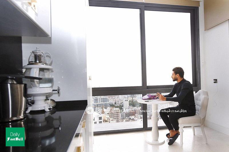 قرنطینه شجاع خلیل زاده و همسرش در خانه لاکچری +تصاویر