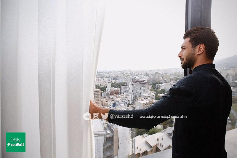 قرنطینه شجاع خلیل زاده و همسرش در خانه لاکچری +تصاویر