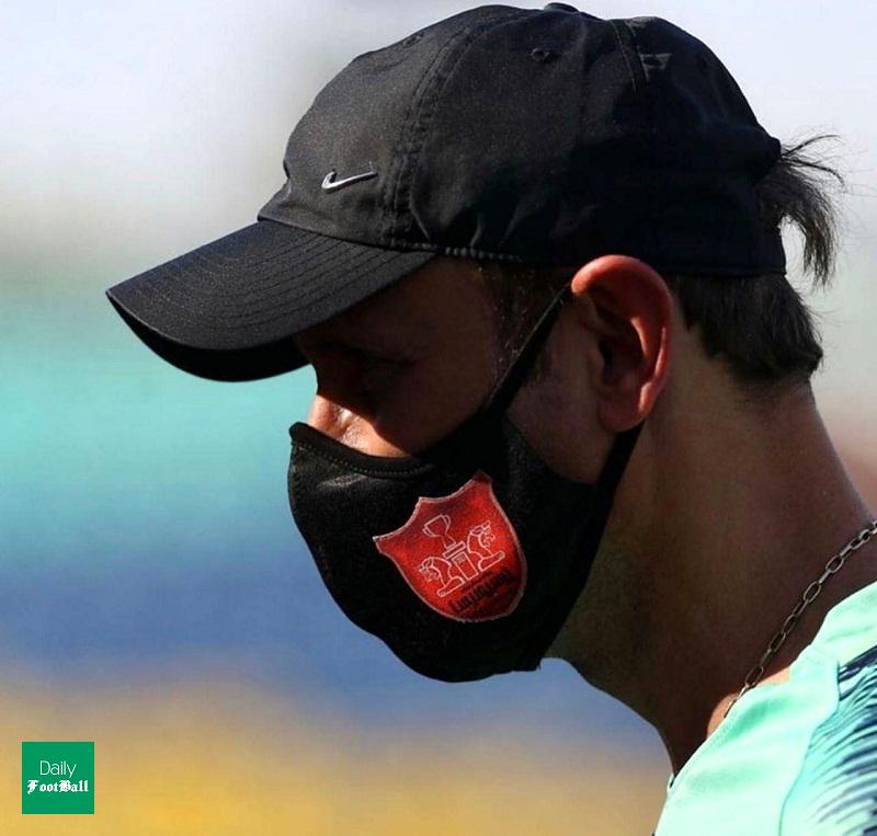 ماجرای ماسک جنجالی یحیی گل محمدی در تمرین پرسپولیس