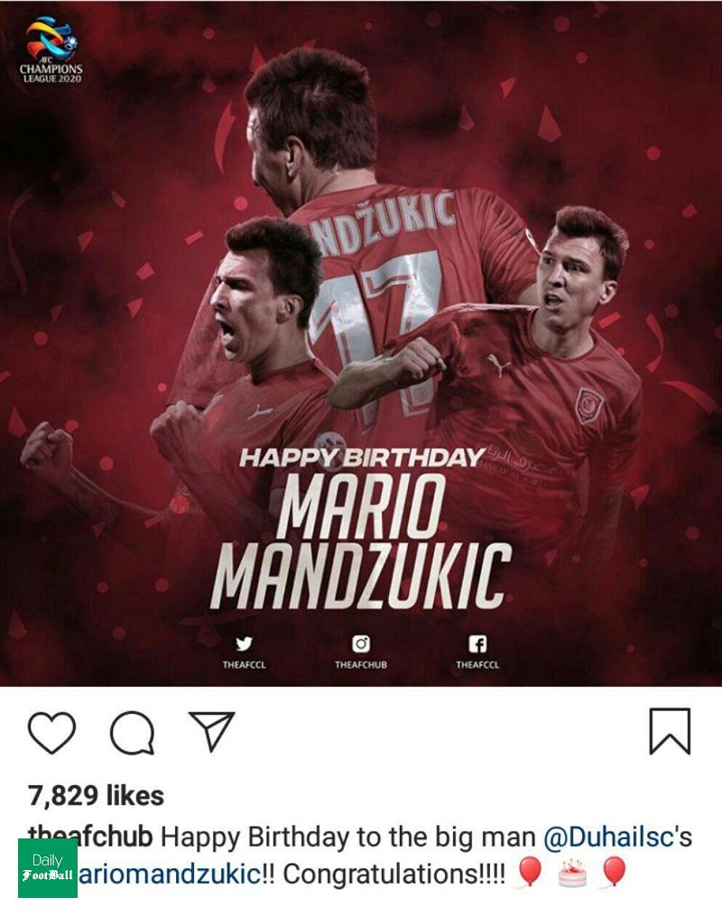 AFC تولد قاتل پرسپولیس را تبریک گرفت