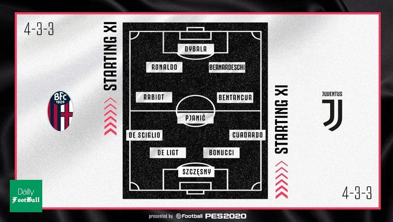 ترکیب یوونتوس مقابل بولونیا برای بازی امشب 2 تیر 99