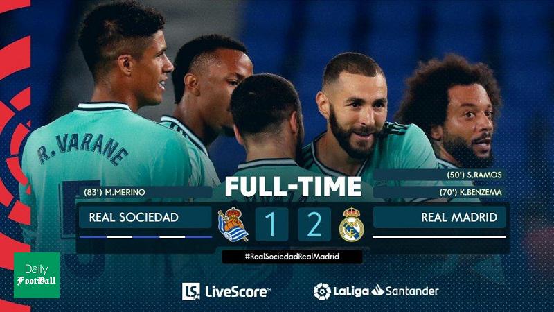 نتیجه بازی رئال مادرید و سوسیداد/ صدر لالیگا کهکشانی شد