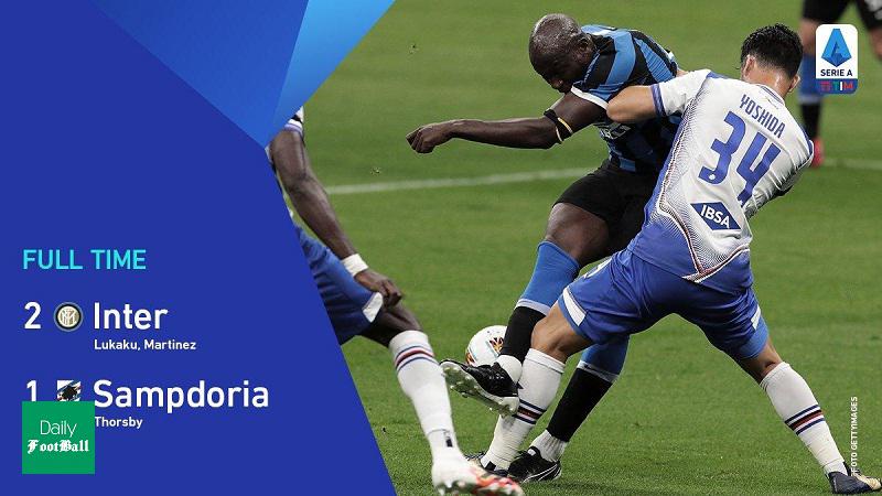 نتیجه بازی اینتر و سمپدوریا/ اینتر مدعی ماند