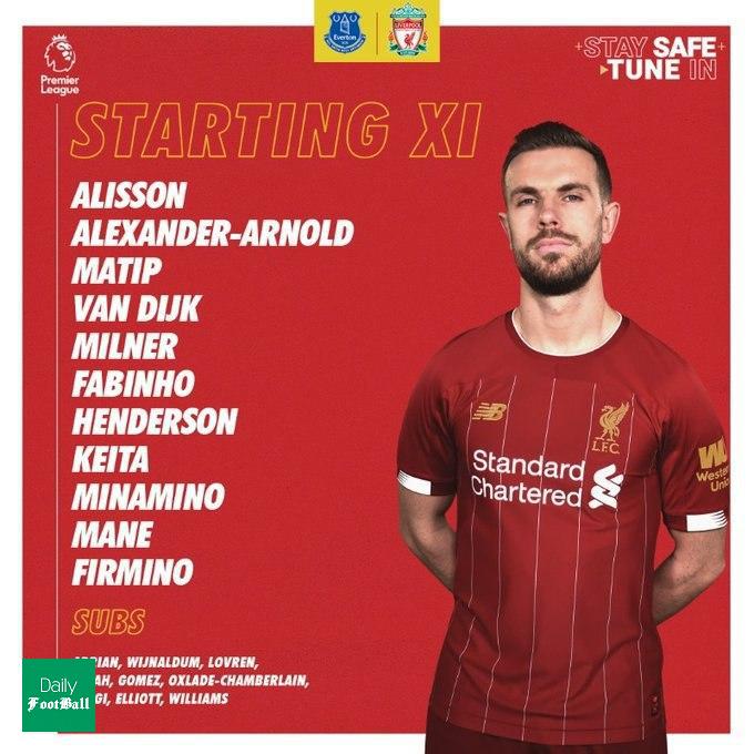 ترکیب لیورپول مقابل اورتون برای بازی امشب 1 تیر 99