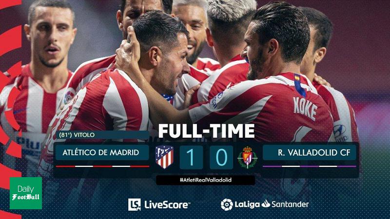 نتیجه بازی اتلتیکو مادرید و وایادولید/ پیروزی خفیف شاگردان سیمئونه