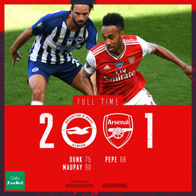 نتیجه بازی آرسنال و برایتون/ پیروزی یاران جهانبخش