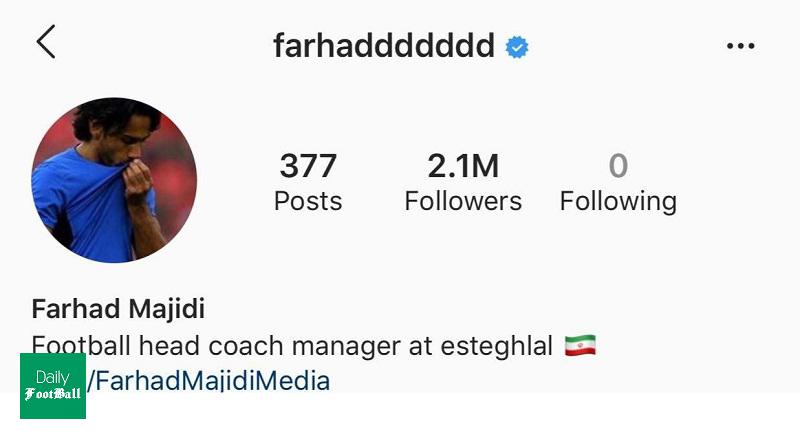 فرهاد مجیدی در اینستاگرام به سیم آخر زد