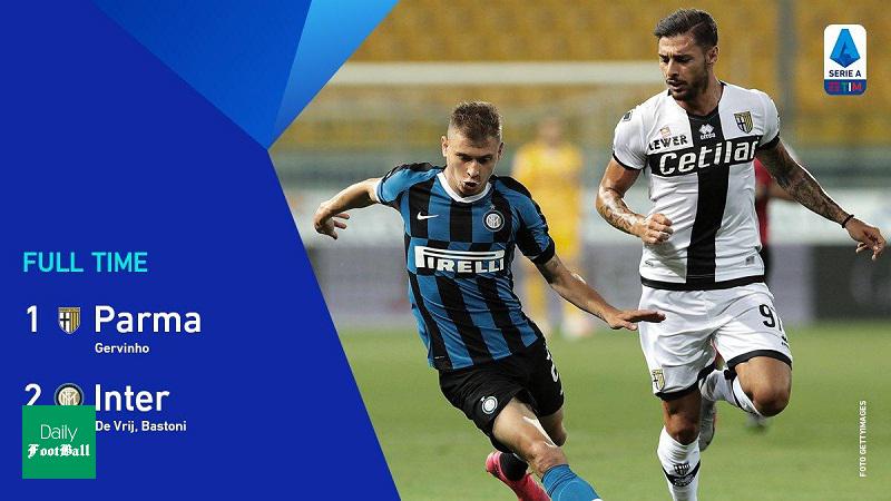 نتیجه بازی اینتر و پارما/ کامبک اینتر 10 نفره