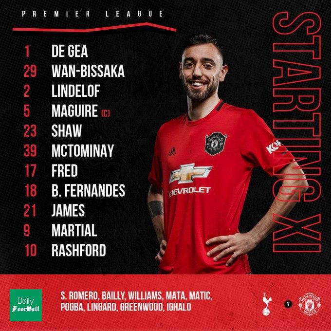 ترکیب تاتنهام و منچستریونایتد برای بازی امشب 30 خرداد 99