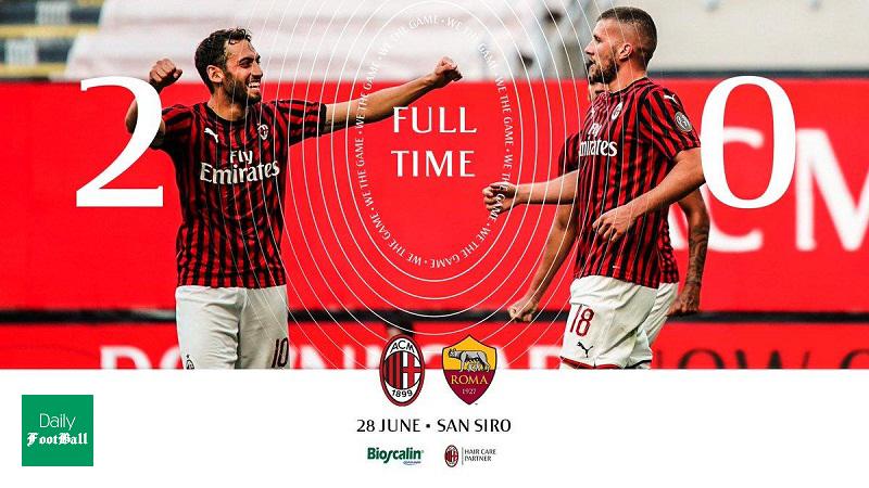 نتیجه بازی میلان و رم/ برد شیرین روسنری مقابل گرگ ها