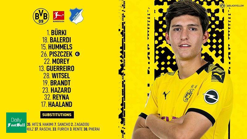 ترکیب دورتموند مقابل هوفنهایم برای بازی امروز 7 تیر 99