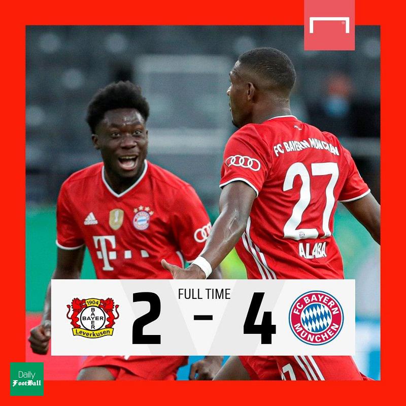 نتیجه بازی بایرن مونیخ و بایرلورکوزن/ بایرن قهرمان جام حذفی آلمان شد