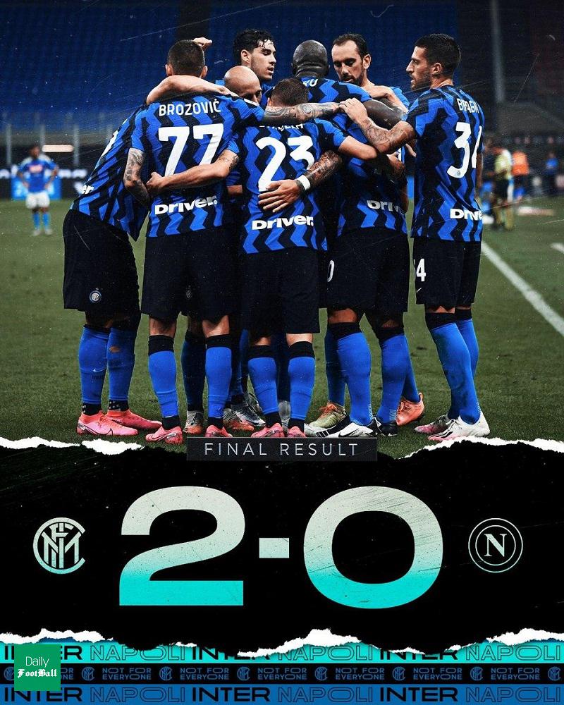 نتیجه بازی اینتر و ناپولی/ بازگشت اینترمیلان به رده دوم جدول سری آ