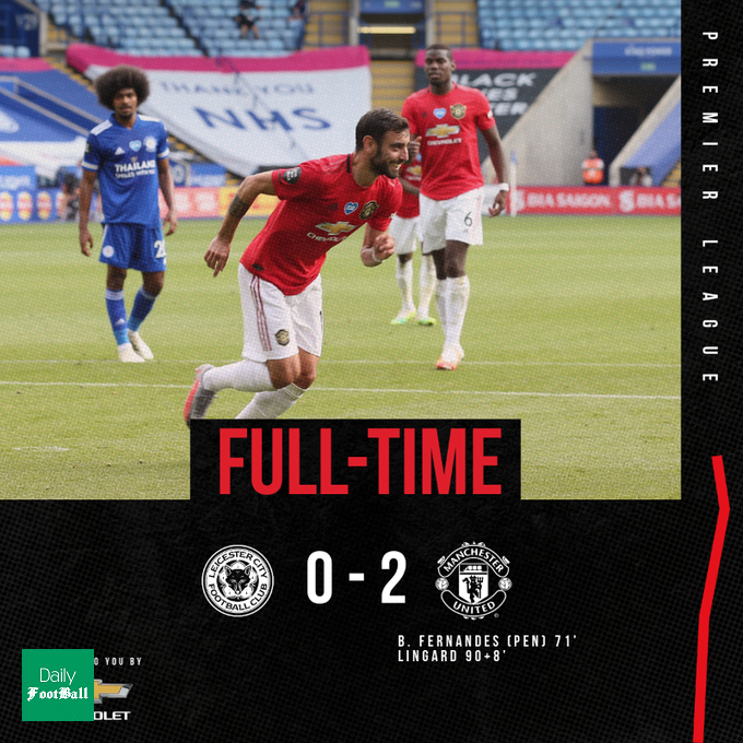 نتیجه بازی منچستریونایتد و لسترسیتی/ پیروزی شیاطین سرخ در خانه روباه ها