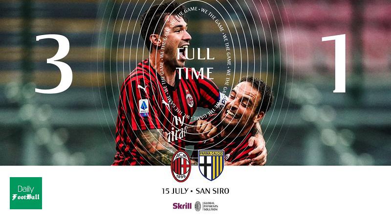 نتیجه بازی میلان و پارما/ کامبک میلان در سن سیرو
