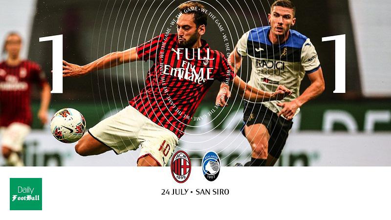 نتیجه بازی میلان و آتالانتا/ تساوی میلان و آتالانتا به نفع یوونتوس