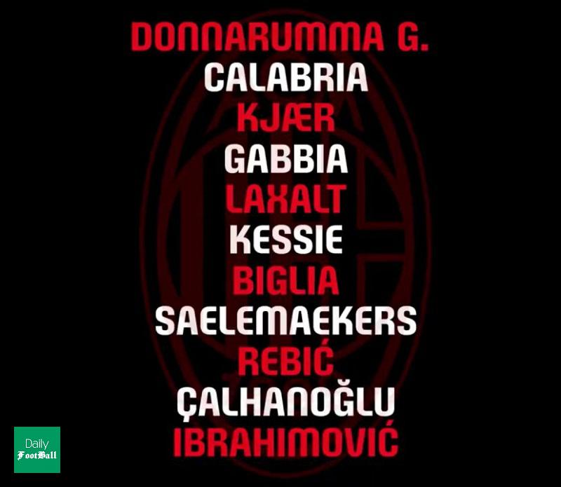 ترکیب میلان مقابل آتالانتا برای بازی امشب 3 مرداد 99