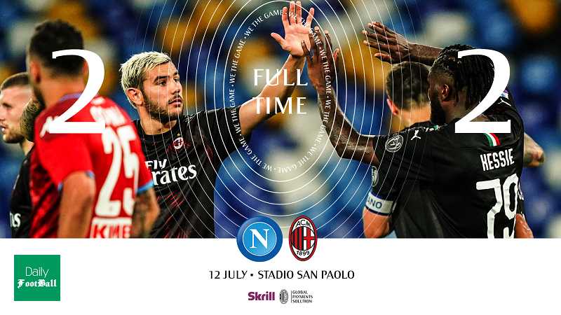 نتیجه بازی ناپولی و میلان/ زور ناپولی و میلان به هم نرسید