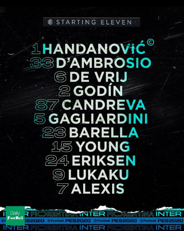 ترکیب اینتر مقابل فیورنتینا برای بازی امشب 1 مرداد 99