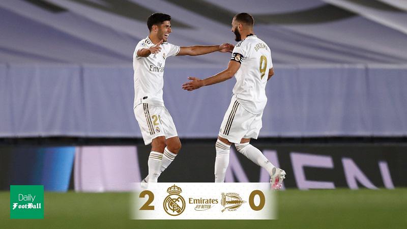 نتیجه بازی رئال مادرید و آلاوز/ گام بلند کهکشانی ها برای قهرمانی در لالیگا