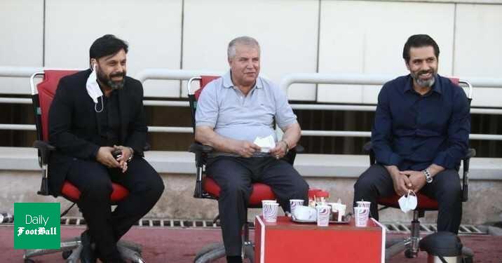 علی پروین در تمرین پرسپولیس