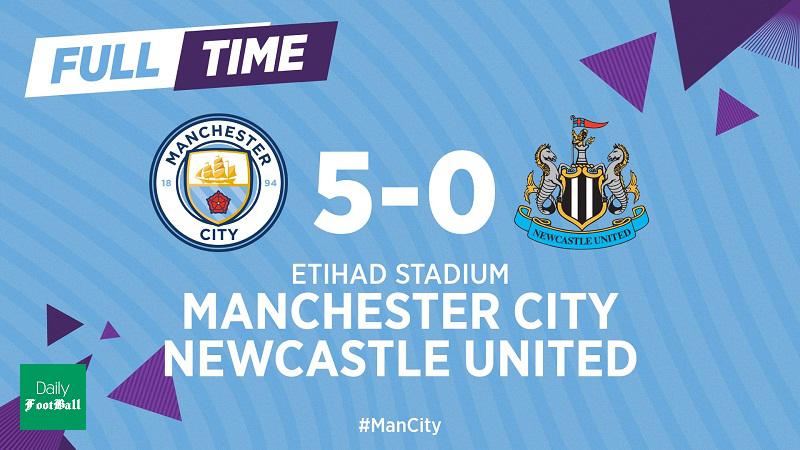 نتیجه بازی منچسترسیتی و نیوکاسل/ آتش بازی سیتیزن ها