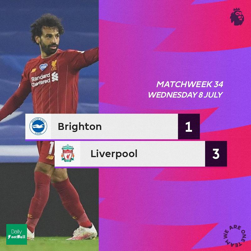 نتیجه بازی لیورپول و برایتون/ شکست برایتون در شب نیمکت نشینی جهانبخش