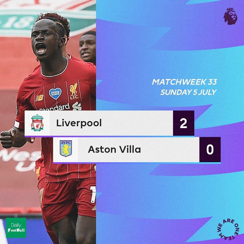 نتیجه بازی لیورپول و استون ویلا/ پیروزی خانگی شاگردان کلوپ