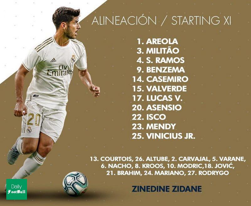 ترکیب رئال مادرید مقابل لگانس برای بازی امشب 29 تیر 99