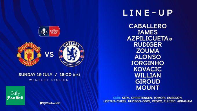 ترکیب منچستریونایتد و چلسی برای بازی امشب 29 تیر 99