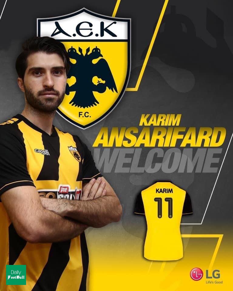 کریم انصاری فرد به آاک آتن پیوست