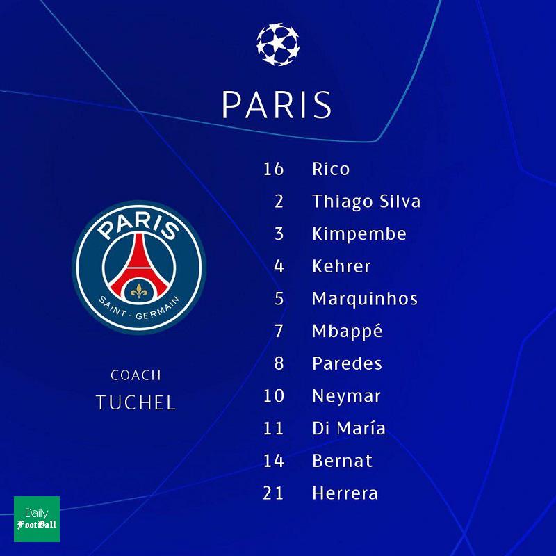 ترکیب پاری سن ژرمن و لایپزیگ برای بازی امشب 28 مرداد 99