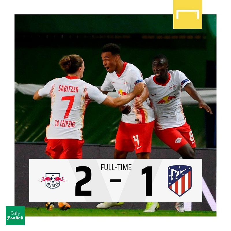 نتیجه بازی لایپزیگ و اتلتیکو مادرید/ صعود لایپزیگ به نیمه نهایی لیگ قهرمانان اروپا