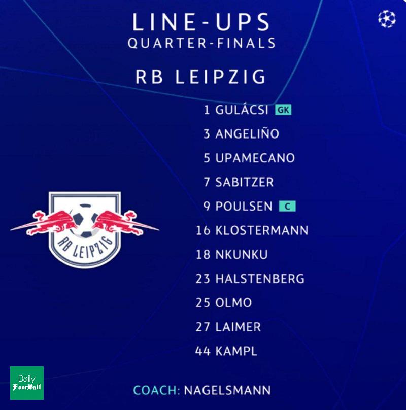 ترکیب لایپزیگ و اتلتیکو مادرید برای بازی امشب 23 مرداد 99