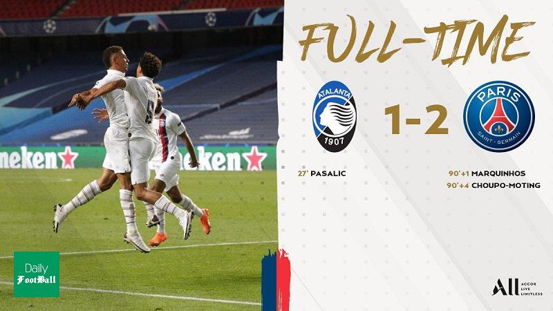 نتیجه بازی آتالانتا و پاری سن ژرمن/ صعود دراماتیک پی اس جی با درخشش نیمار