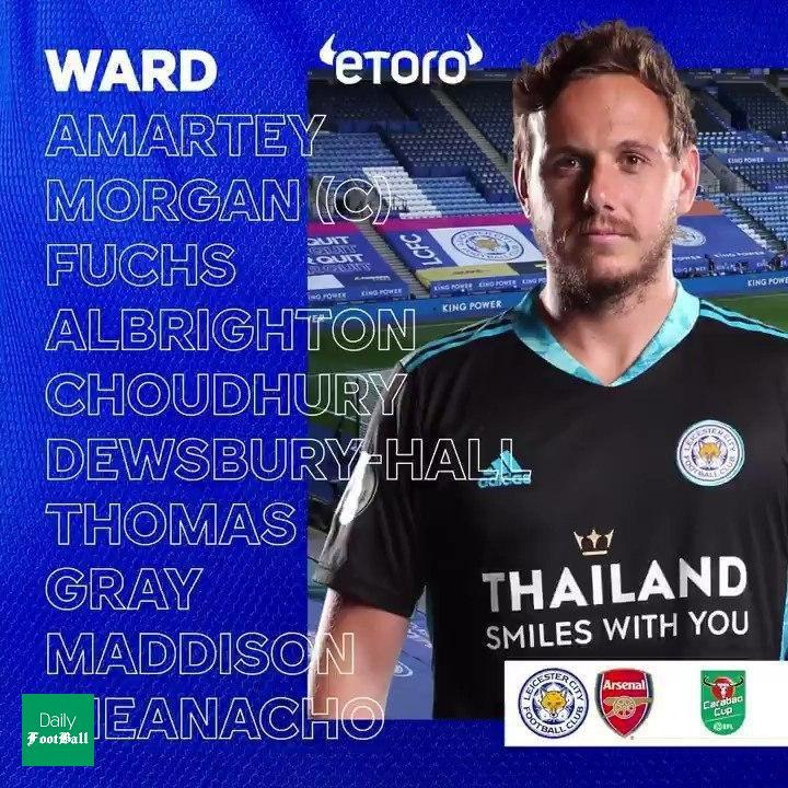 ترکیب آرسنال و لسترسیتی برای بازی امشب 2 مهر 99