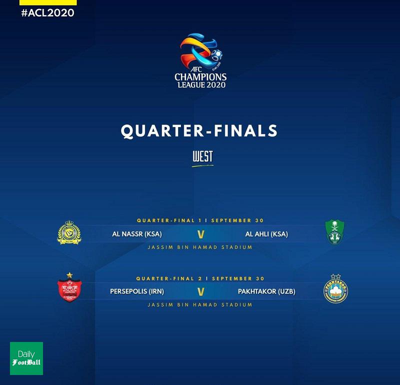 حریف پرسپولیس در یک چهارم نهایی لیگ قهرمانان آسیا مشخص شد