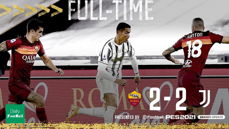 نتیجه بازی رم و یوونتوس/ یووه با درخشش رونالدو از شکست گریخت