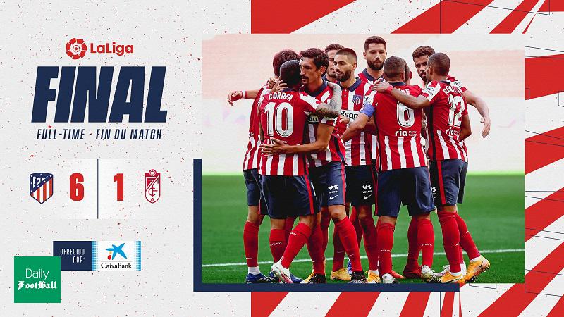 نتیجه بازی اتلتیکو مادرید و گرانادا/ شروع پرقدرت اتلتیکو و سوارز