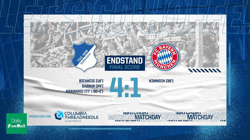 نتیجه بازی بایرن مونیخ و هوفنهایم/ شکست ناباورانه قهرمان اروپا