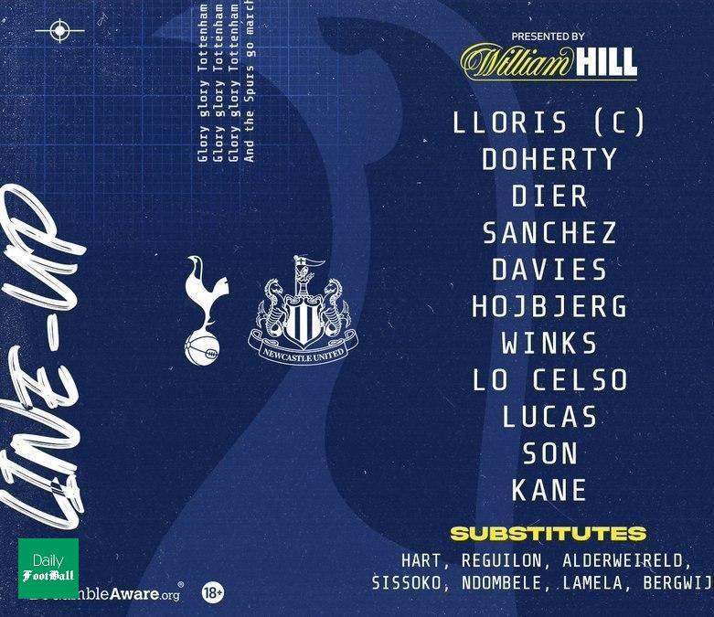 ترکیب تاتنهام مقابل نیوکاسل برای بازی امروز 6 مهر 99