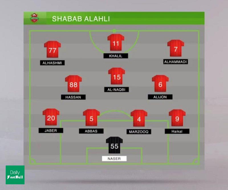 ترکیب الاهلی امارات مقابل شهر خودرو برای بازی امروز 24 شهریور 99