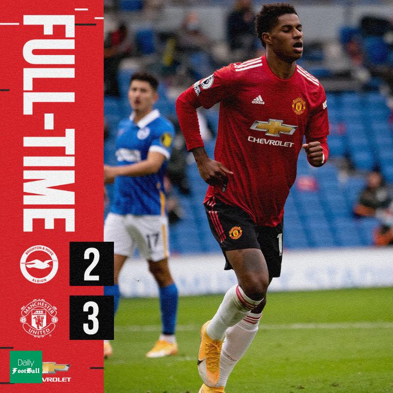 نتیجه بازی منچستریونایتد و برایتون/ پیروزی دشوار شیاطین سرخ