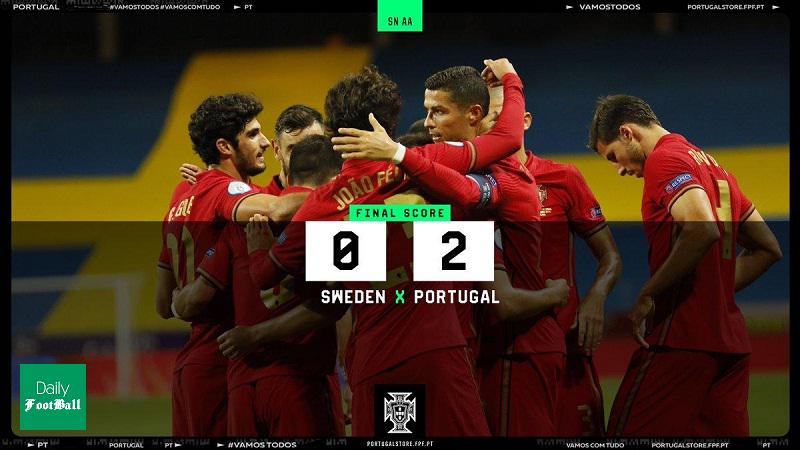 نتیجه بازی سوئد و پرتغال/ پیروزی پرتغال با درخشش رونالدو