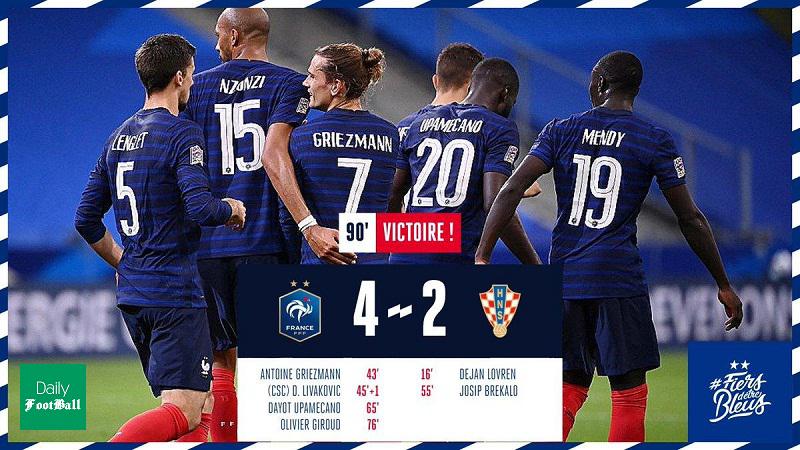 نتیجه بازی فرانسه و کرواسی/ تکرار نتیجه فینال جام جهانی