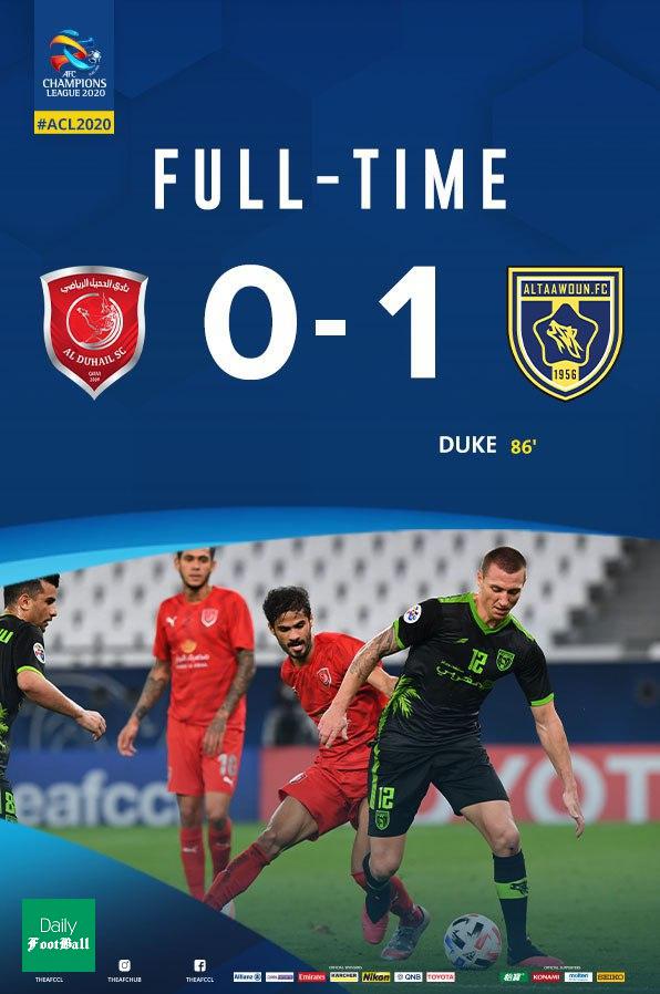 نتیجه بازی الدحیل و التعاون/ حذف الدحیل از لیگ قهرمانان آسیا 2020