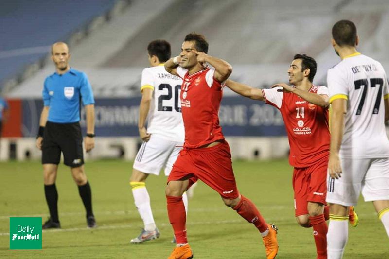 نتیجه بازی پرسپولیس و پاختاکور ازبکستان در یک چهارم نهایی لیگ قهرمانان آسیا