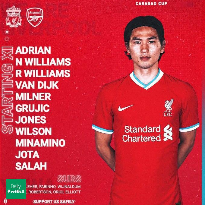 ترکیب لیورپول و آرسنال برای بازی امشب 10 مهر 99