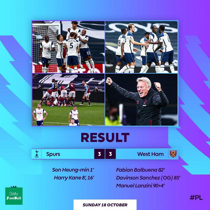 نتیجه بازی تاتنهام و وستهام/ طوفان 10 دقیقه ای وستهام