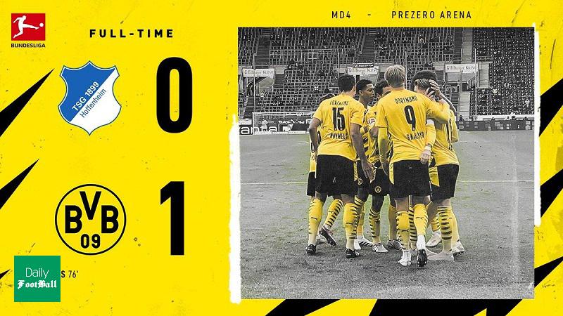 نتیجه بازی دورتموند و هوفنهایم/ پیروزی زنبورها با تعویض های طلایی